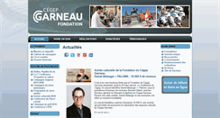 Desktop Screenshot of fondation.cegep-fxg.qc.ca