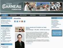 Tablet Screenshot of fondation.cegep-fxg.qc.ca